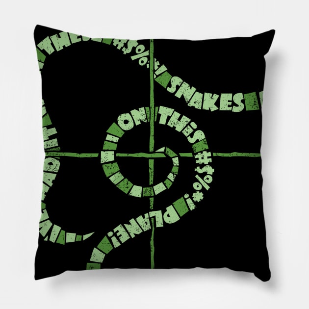 Snakes on a Plane Pillow by kg07_shirts