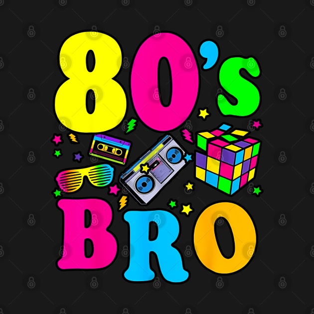 vintage lover This Is My 80s Bro T-Shirt for dad 80's 90's Party Tee by masterpiecesai