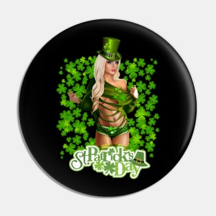 St Patricks Day Girl Anime women dress Pin