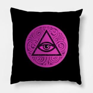 Purple Illuminati Pillow