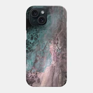 Abstract fluid art with cells. Phone Case