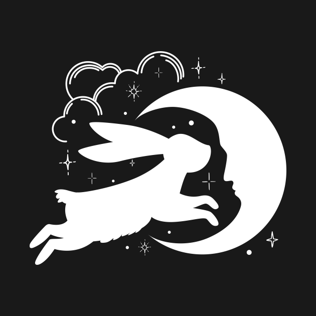 Discover Moon Gazing Hare white - Moon Gazing Hare - T-Shirt