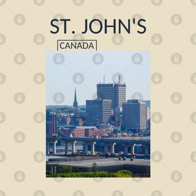 St Johns Newfoundland and Labrador Canada Gift for Canadian Canada Day Present Souvenir T-shirt Hoodie Apparel Mug Notebook Tote Pillow Sticker Magnet by Mr. Travel Joy