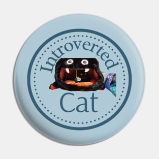 Introverted Cat Pin