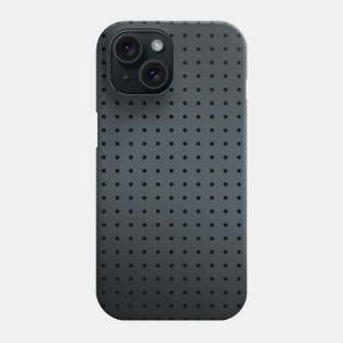 Matte Grey Metal Hole Pattern Phone Case