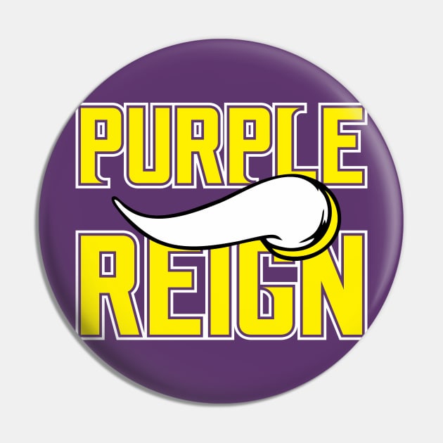 Viking Purple Reign Logo Pin by ilovemubs