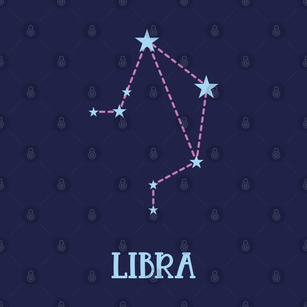 Libra Zodiac Sign Constellation by Adrian's Outline