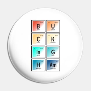 Buckingham | Periodic Table of Elements Pin