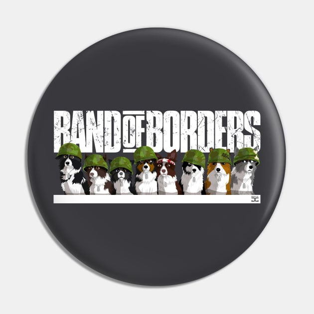 Band of Borders - Jungle White Pin by DoggyGraphics