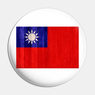 Flag of Taiwan - Wood Pin