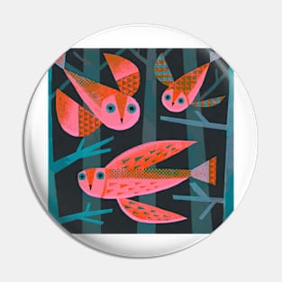 Night Owls Pin