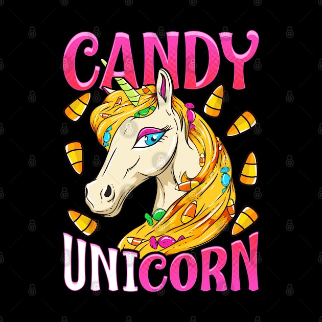 Unicorn Candy Corn Halloween by E