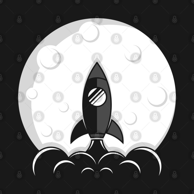 Moon Rocket by dot.Dedi