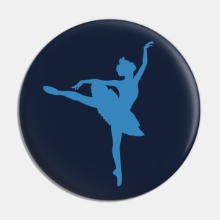 Blue Ballerina Pin