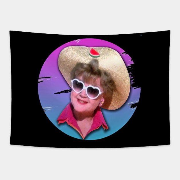 Jessica Fletcher- Retro Brush Paint Tapestry by Hursed