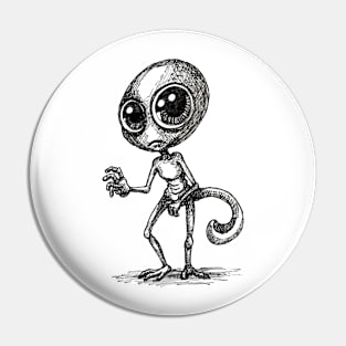 Alien Sketch Pin