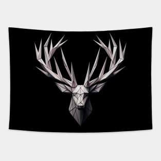 Geometric deer horns Tapestry