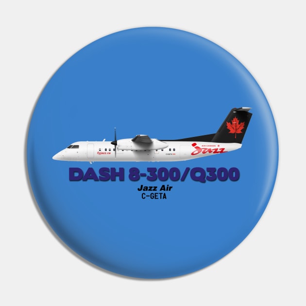 DeHavilland Canada Dash 8-300/Q300 - Jazz Air Pin by TheArtofFlying