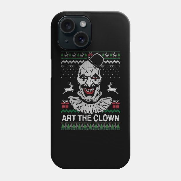 Art The Clown Ugly Christmas Phone Case by Premium Nation