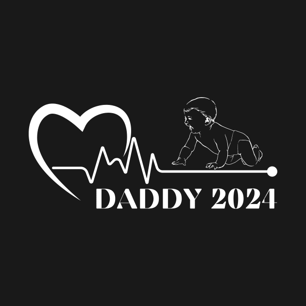 First Time Father Gift, Expecting Daddy 2024 by Positive Designer