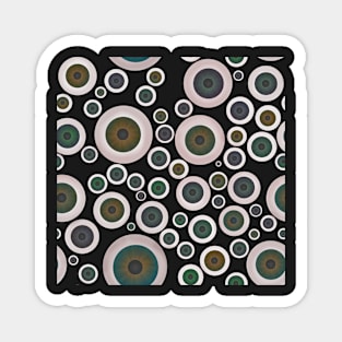 Repeating Eyeball Pattern Magnet