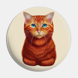 Ginger Loaf Cat Pin