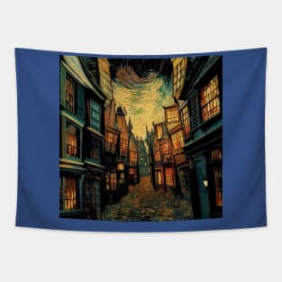 Starry Night in Diagon Alley Tapestry