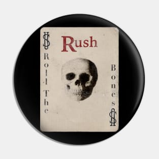 Rush Roll The Bones Playing Card Pin