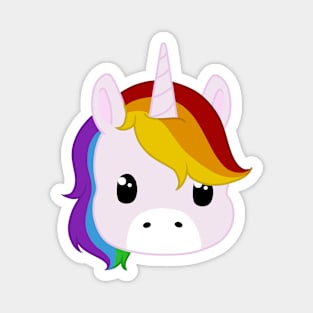 kawaii rainbow unicorn Magnet