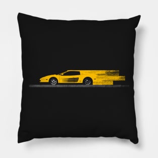 Fast and Yellow Pillow