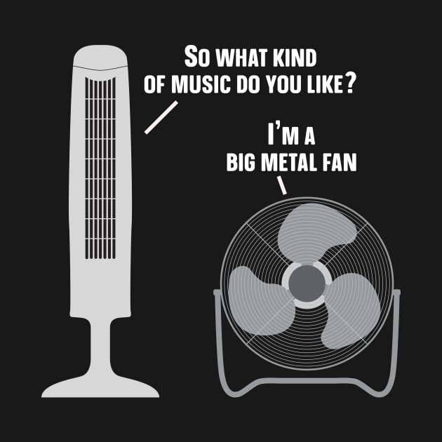 Heavy Metal Music Listener Funny Metal Fan by Silly Dad Shirts