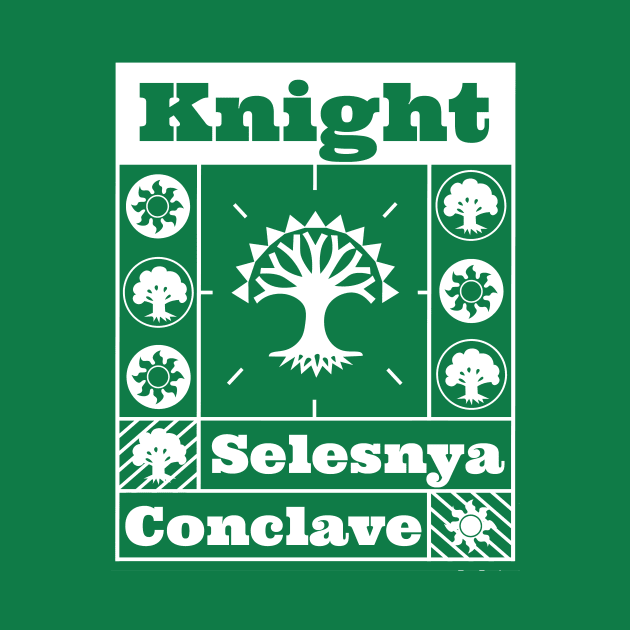 Selesnya Conclave | Knight | MTG Guild White on Green Design by ChristophZombie