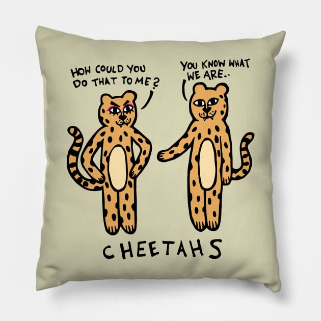 Cheetahs Pillow by Graograman