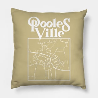 Poolesville MD Map Pillow