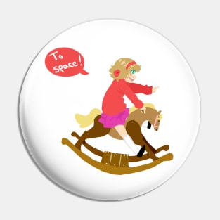 If I could ride a horse to the moon Pin