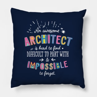 An awesome Architect Gift Idea - Impossible to Forget Quote Pillow