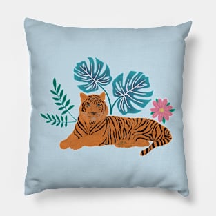 Tropical Jungle Tiger Pillow