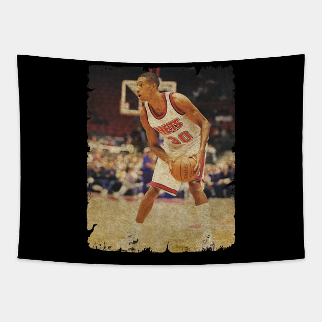 Young Gun Outta Villanova - Kerry Kittles Tapestry by Wendyshopart