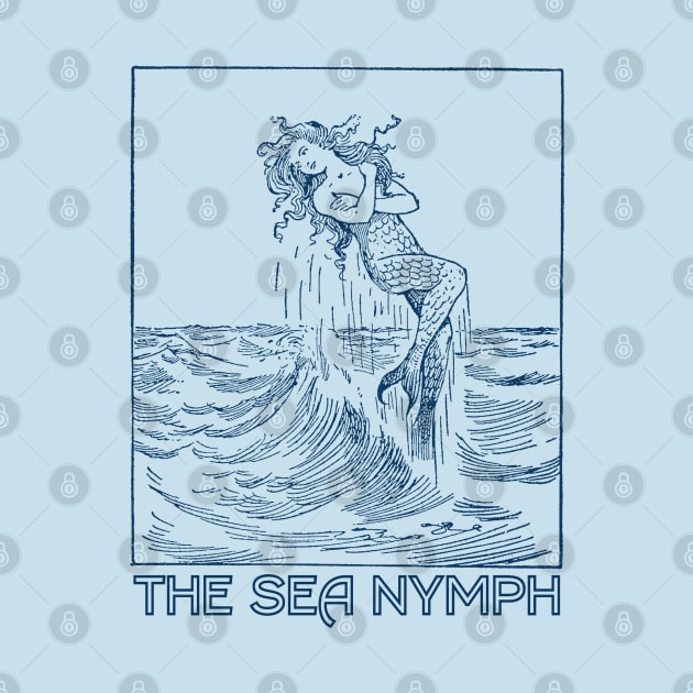The Sea Nymph - Vintage Art Nouveau Design by CultOfRomance