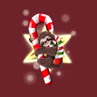 Candy cane sloth T-Shirt