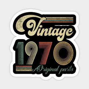 Retro Vintage 1970 54th Birthday Gift Men Women 54 Years Old Magnet