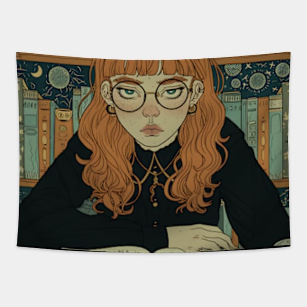 Dark Academia Aesthetic Tapestry by peculiarbutcute