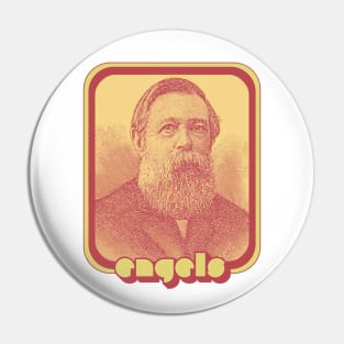 Friedrich Engels // Retro Aesthetic Fan Art Design Pin