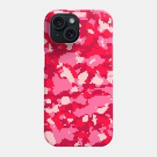 Pink Red Digital Camouflage Phone Case