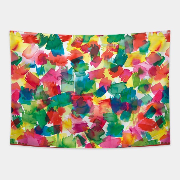 Pocket - Spring Colors Multicolored Tapestry by ninoladesign