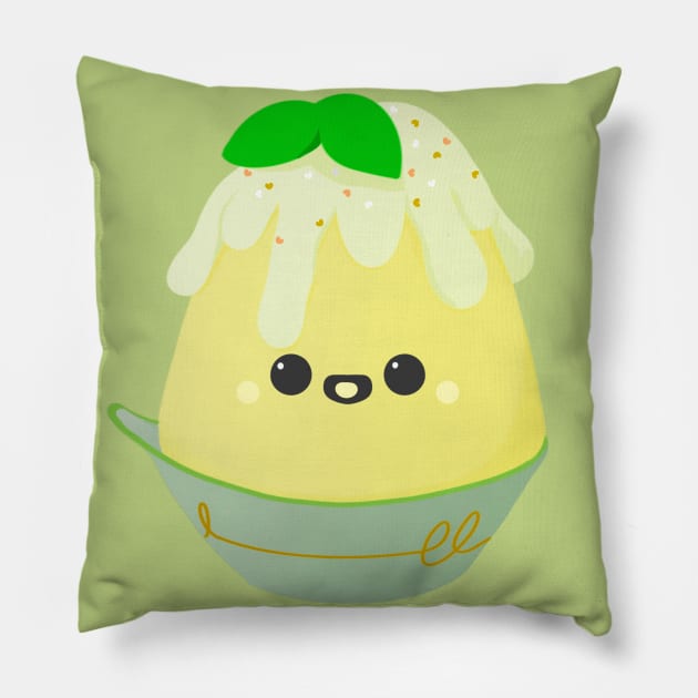 Cute little Yellow Kakigõri Pillow by AshStore