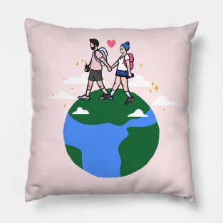 Let's travel together Pillow