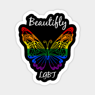 LGBT - Butterfly LGBT Magnet