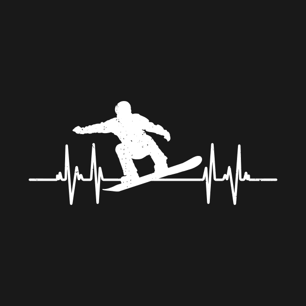 Heartbeat Snowboarding Lover by Wakzs3Arts