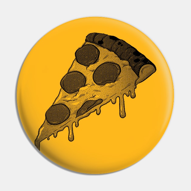 8 bit Pizza Slice Pin by DankFutura